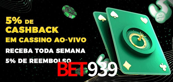 Promoções do cassino ao Vivo bet939